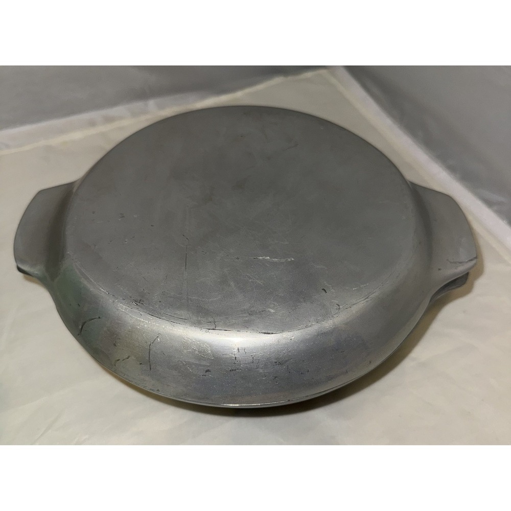 Vintage Nambe Aluminum Dutch Oven Roaster Covered Casserole Dish # 20‎ w Handles